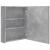 Dulap de baie cu oglindă și LED, gri beton, 50x14x60 cm GartenMobel Dekor