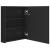 Dulap de baie cu oglindă și LED, negru strălucitor, 50x14x60 cm GartenMobel Dekor