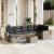 Set canapele de grădină cu perne, 8 piese, gri, poliratan GartenMobel Dekor