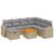 Set canapele de grădină, 8 piese, cu perne, bej, poliratan GartenMobel Dekor