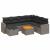 Set canapele de grădină cu perne, 8 piese, gri, poliratan GartenMobel Dekor