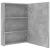 Dulap de baie cu oglindă și LED, gri beton, 50x13x70 cm GartenMobel Dekor