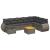 Set canapele de grădină, 9 piese, cu perne, gri, poliratan GartenMobel Dekor