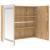 Dulap de baie cu oglindă și LED, stejar, 80x12x68 cm GartenMobel Dekor