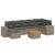 Set canapele de grădină cu perne, 8 piese, gri, poliratan GartenMobel Dekor