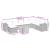Set mobilier de grădină cu perne, 9 piese, negru, poliratan GartenMobel Dekor