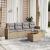 Set canapele de grădină, 6 piese, cu perne, bej, poliratan GartenMobel Dekor
