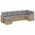 Set canapele de grădină, 7 piese, cu perne, bej, poliratan GartenMobel Dekor