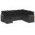 Set canapele de grădină cu perne, 7 piese, negru, poliratan GartenMobel Dekor