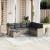 Set canapele de grădină, 7 piese, cu perne, gri, poliratan GartenMobel Dekor