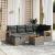 Set canapele de grădină, 7 piese, cu perne, gri, poliratan GartenMobel Dekor