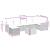 Set mobilier de grădină cu perne, 8 piese, negru, poliratan GartenMobel Dekor