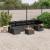 Set mobilier de grădină cu perne, 8 piese, negru, poliratan GartenMobel Dekor