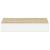 Raft de perete suspendat, stejar/alb, 23x23,5x3,8 cm, MDF GartenMobel Dekor