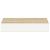 Rafturi perete suspendate 2 buc. alb/stejar 23x23,5x3,8 cm MDF GartenMobel Dekor