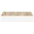 Rafturi perete suspendate 2 buc. alb/stejar 23x23,5x3,8 cm MDF GartenMobel Dekor