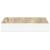 Rafturi perete suspendate 4 buc. alb/stejar 23x23,5x3,8 cm MDF GartenMobel Dekor