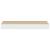 Rafturi perete suspendate 2 buc. alb/stejar 40x23x3,8 cm MDF GartenMobel Dekor