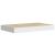 Rafturi perete suspendate 4 buc. alb/stejar 40x23x3,8 cm MDF GartenMobel Dekor