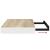 Rafturi perete suspendate 4 buc. alb/stejar 40x23x3,8 cm MDF GartenMobel Dekor