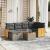 Set canapele de grădină, 7 piese, cu perne, gri, poliratan GartenMobel Dekor