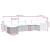 Set canapele de grădină cu perne, 7 piese, negru, poliratan GartenMobel Dekor