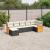 Set canapele de grădină cu perne, 7 piese, negru, poliratan GartenMobel Dekor