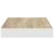 Rafturi perete suspendate 4 buc. alb/stejar 50x23x3,8cm MDF GartenMobel Dekor