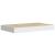 Rafturi perete suspendate 4 buc. alb/stejar 50x23x3,8cm MDF GartenMobel Dekor