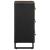Bufete 2 buc Negru 60x33x75 cm Lemn masiv Mango GartenMobel Dekor