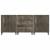 Bufete 3 piese gri deschis 60x33,5x75 cm lemn masiv de mango GartenMobel Dekor