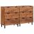 Bufet 2 pcs Finisaj Acacia Maro 60 x 33 x 75 cm GartenMobel Dekor