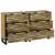 Set de bufet cu sertar 2 pcs natural 60 x 33,5 x 75 cm GartenMobel Dekor