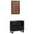 Set de mobilier pentru baie cu ușă 2 pcs Maro Nuc Lemn compozit GartenMobel Dekor