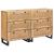 Bufet 2 pcs Maro 60 x 33 x 75 cm Lemn de mango solid GartenMobel Dekor