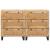 Bufet 2 pcs Maro 60 x 33 x 75 cm Lemn de mango solid GartenMobel Dekor