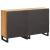 Bufet 2 pcs Maro 60 x 33 x 75 cm Lemn de mango solid GartenMobel Dekor