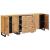 Bufet 3 pcs Maro 180 x 33 x 75 cm Lemn de mango solid GartenMobel Dekor