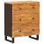 Bufet 2 pcs Maro 60 x 33 x 75 cm Lemn de mango solid GartenMobel Dekor