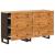 Bufet 2 pcs Maro 60 x 33 x 75 cm Lemn de mango solid GartenMobel Dekor