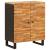 Bufet 3 pcs Maro 60 x 33 x 75 cm Lemn de mango solid GartenMobel Dekor