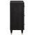 Bufet cu sertar 2 pcs Negru 60 x 33 x 75 cm Lemn de mango solid GartenMobel Dekor