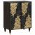 Set dulap baie 3 pcs Negru 180 x 33 x 75 cm Lemn de mango solid GartenMobel Dekor