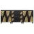 Set dulap baie 3 pcs Negru 180 x 33 x 75 cm Lemn de mango solid GartenMobel Dekor