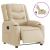 Fotoliu rabatabil electric, crem, material textil GartenMobel Dekor