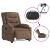 Fotoliu electric de masaj rabatabil, maro, textil GartenMobel Dekor