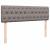 Pat otoman cu saltea Taupe 140x200 cm Stofa GartenMobel Dekor