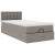 Cadru de pat otoman cu saltea Taupe 80x200cm Material GartenMobel Dekor