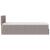 Cadru de pat otoman cu saltea Taupe 80x200cm Material GartenMobel Dekor