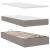 Cadru de pat otoman cu saltea Taupe 80x200cm Material GartenMobel Dekor